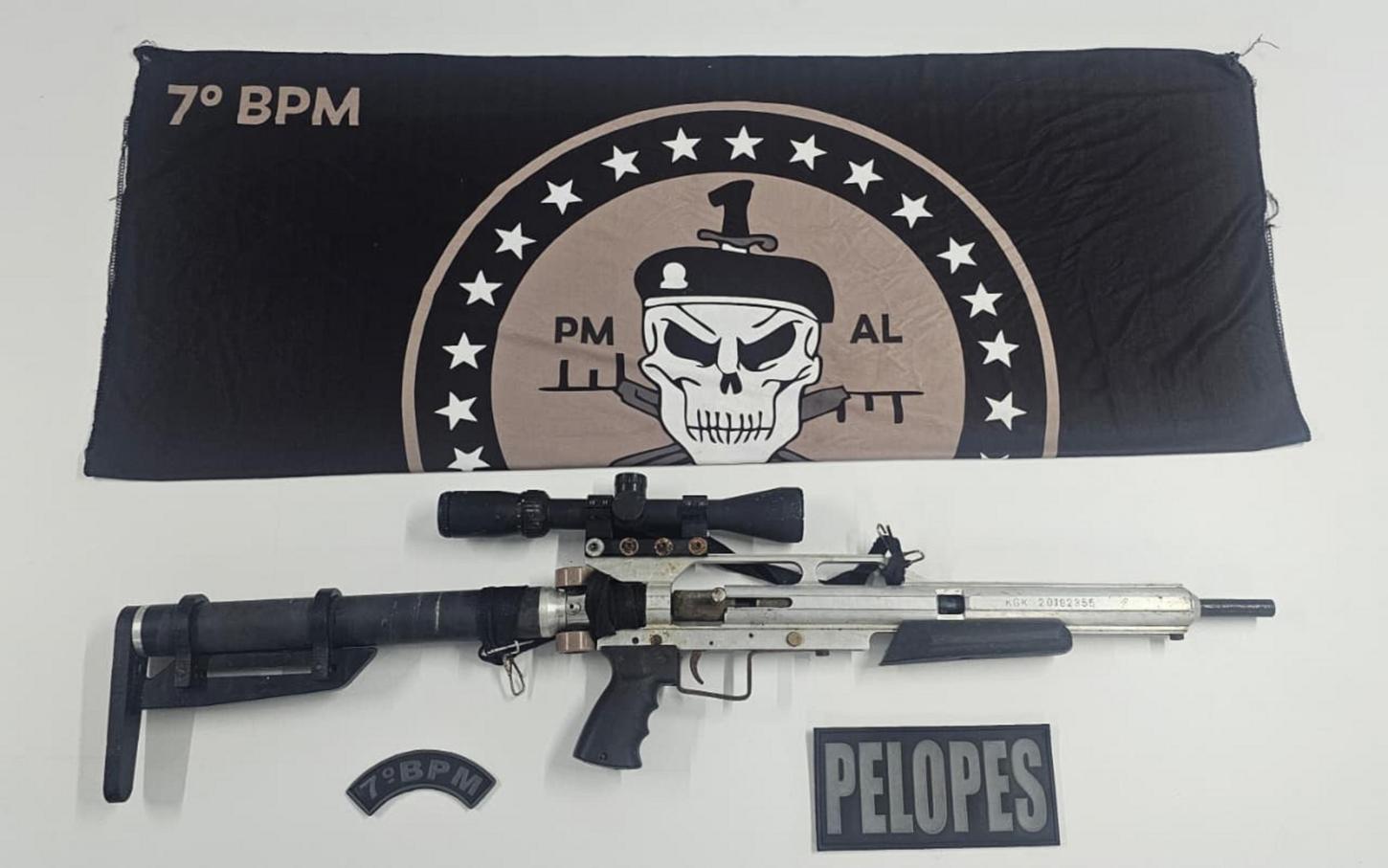 Operação Protetor Divisas prende foragido da Justiça e apreende fuzil no interior de Alagoas