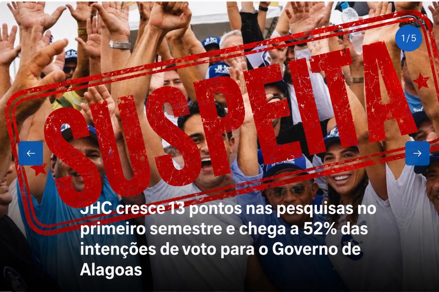 ESCÂNDALO: empresa diz que não contratou pesquisa que favorece JHC e anuncia medidas judiciais