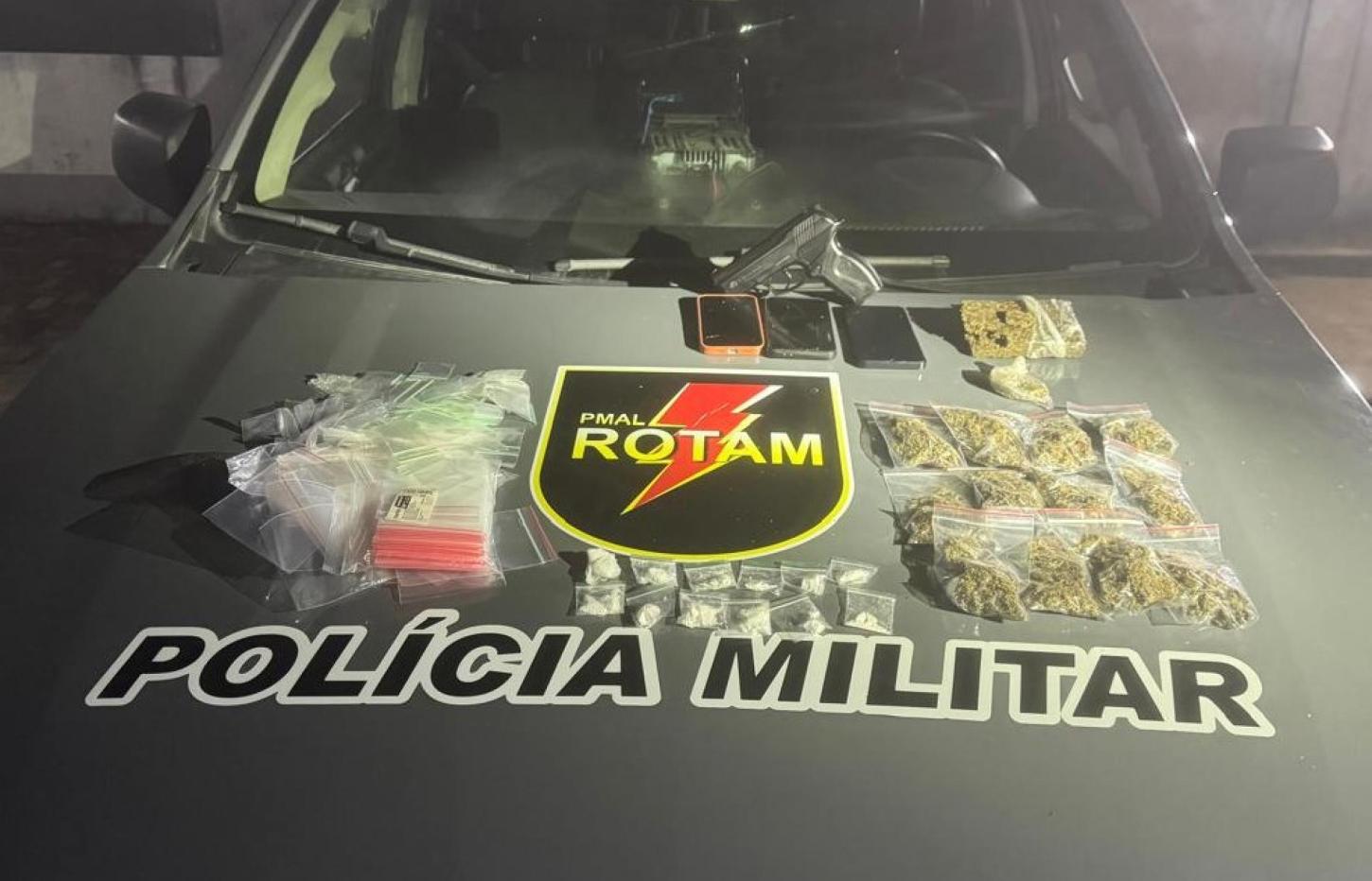 Polícia Militar apreende drogas e captura foragido da Justiça em Maceió
