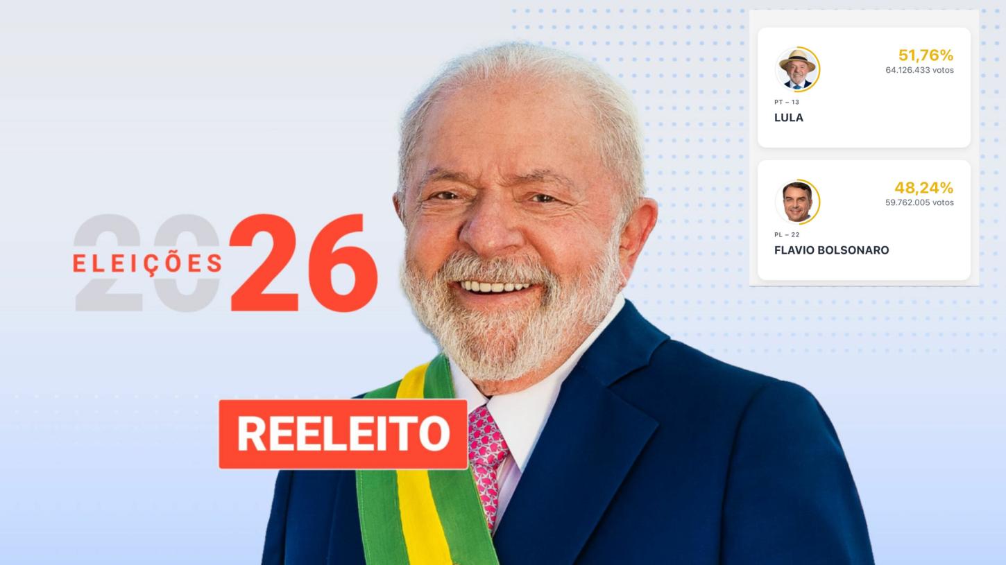 Em disputa acirrada, Lula garante vitória no segundo turno e assume quarto mandato presidencial