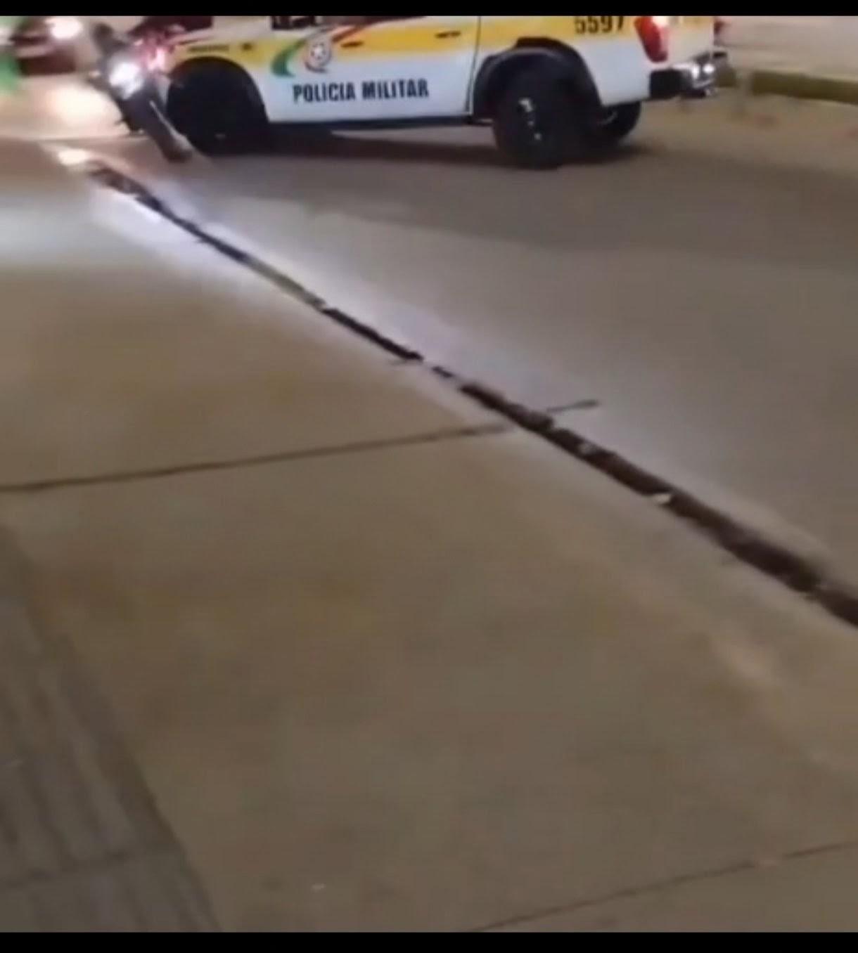 Viatura da PMRv atinge motociclista no Norte da Ilha, em Florianópolis; Corregedoria investiga