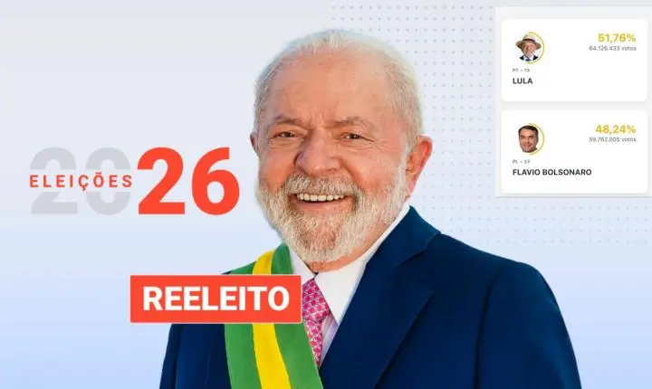 Em disputa acirrada, Lula garante vitória no segundo turno e assume quarto mandato presidencial